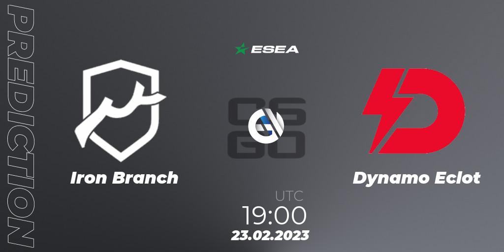 Iron Branch - Dynamo Eclot: Maç tahminleri. 03.03.2023 at 13:00, Counter-Strike (CS2), ESEA Season 44: Advanced Division - Europe