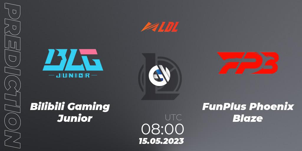 Bilibili Gaming Junior - FunPlus Phoenix Blaze: Maç tahminleri. 15.05.2023 at 08:00, LoL, LDL 2023 - Regular Season - Stage 2