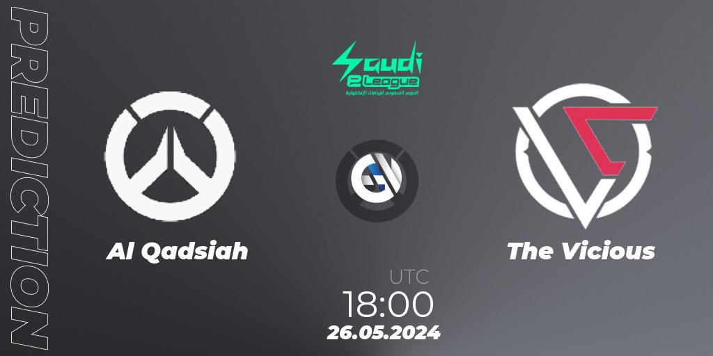Al Qadsiah - The Vicious: Maç tahminleri. 26.05.2024 at 18:00, Overwatch, Saudi eLeague 2024 - Major 2 Phase 2
