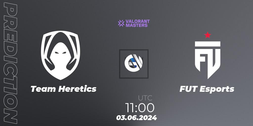 Team Heretics - FUT Esports: Maç tahminleri. 03.06.2024 at 11:00, VALORANT, VCT 2024: Masters Shanghai