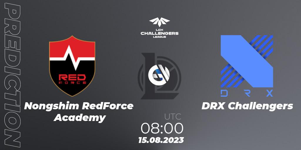 Nongshim RedForce Academy - DRX Challengers: Maç tahminleri. 15.08.2023 at 08:00, LoL, LCK Challengers League 2023 Summer - Playoffs