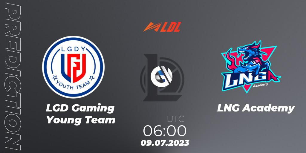 LGD Gaming Young Team - LNG Academy: Maç tahminleri. 09.07.2023 at 06:00, LoL, LDL 2023 - Regular Season - Stage 3