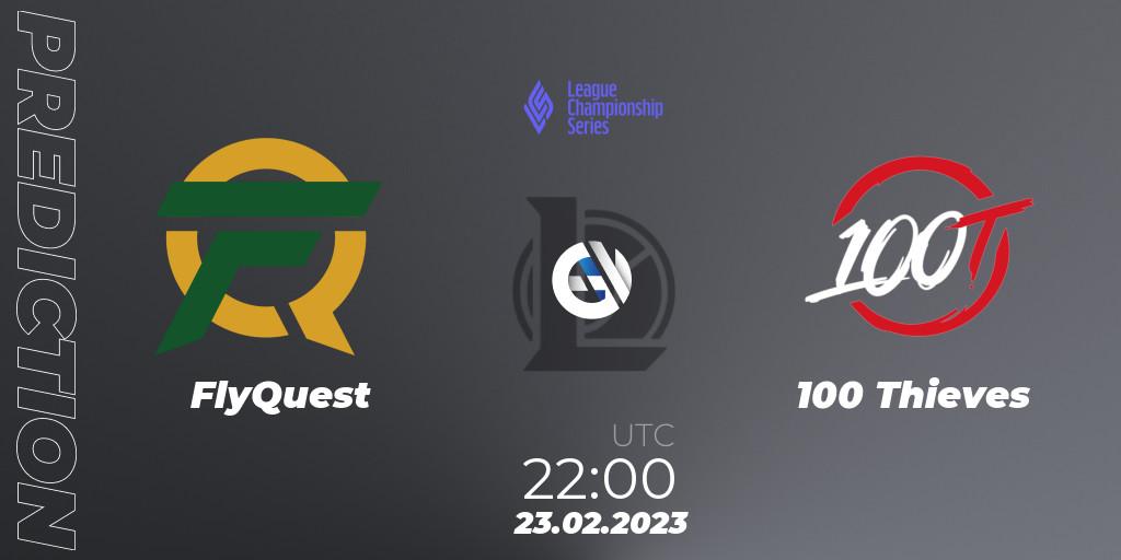 FlyQuest - 100 Thieves: Maç tahminleri. 23.02.2023 at 22:00, LoL, LCS Spring 2023 - Group Stage