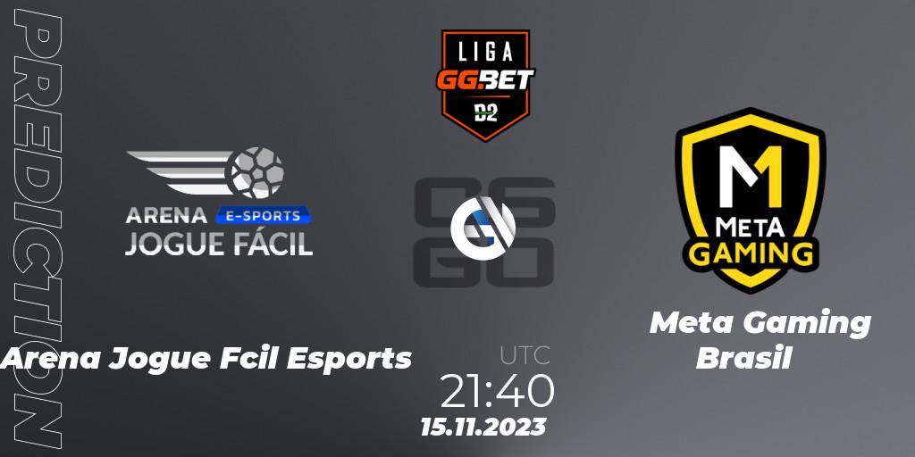  Arena Jogue Fácil Esports - Meta Gaming Brasil: Maç tahminleri. 15.11.2023 at 21:40, Counter-Strike (CS2), Dust2 Brasil Liga Season 2