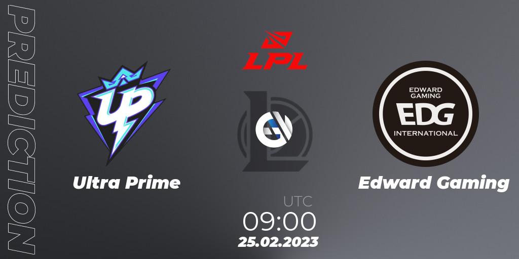 Ultra Prime - Edward Gaming: Maç tahminleri. 25.02.2023 at 10:00, LoL, LPL Spring 2023 - Group Stage
