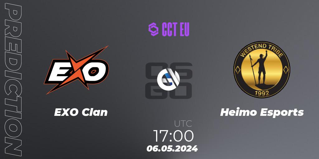 EXO Clan - Heimo Esports: Maç tahminleri. 06.05.2024 at 17:00, Counter-Strike (CS2), CCT Season 2 European Series #3 Play-In