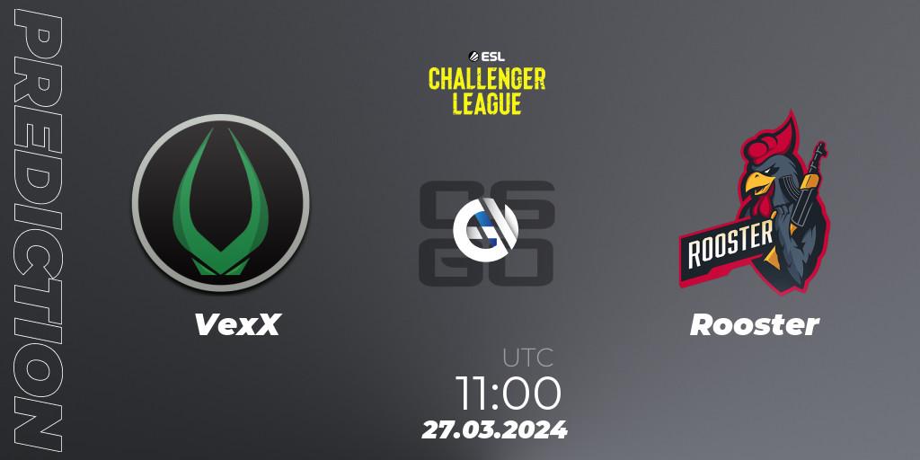 VexX - Rooster: Maç tahminleri. 27.03.24, CS2 (CS:GO), ESL Challenger League Season 47: Oceania