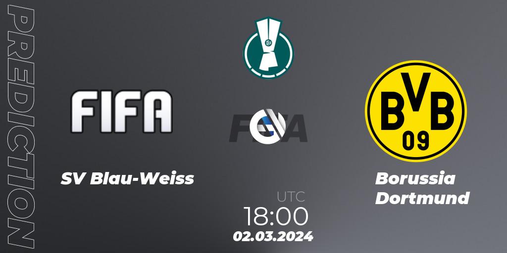 SV Blau-Weiss - Borussia Dortmund: Maç tahminleri. 02.03.24, FIFA 23, DFB-ePOKAL 2024