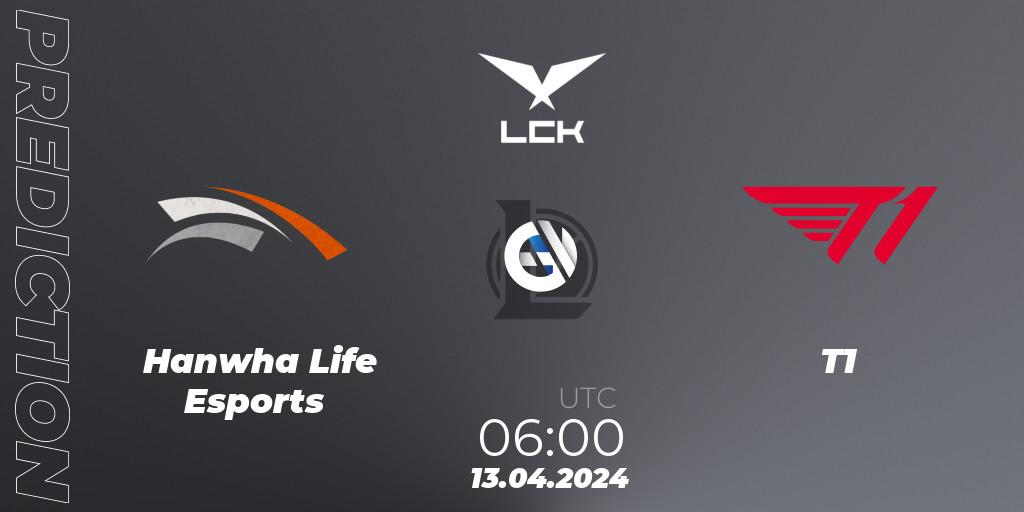 Hanwha Life Esports - T1: Maç tahminleri. 13.04.24, LoL, LCK Spring 2024 - Playoffs