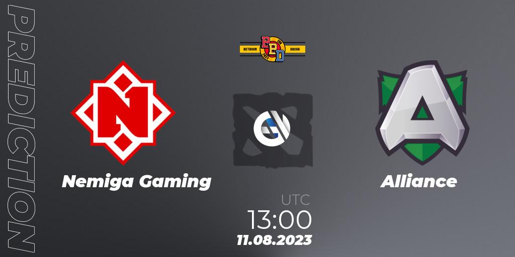 Nemiga Gaming - Alliance: Maç tahminleri. 11.08.2023 at 14:06, Dota 2, BetBoom Dacha - Online Stage
