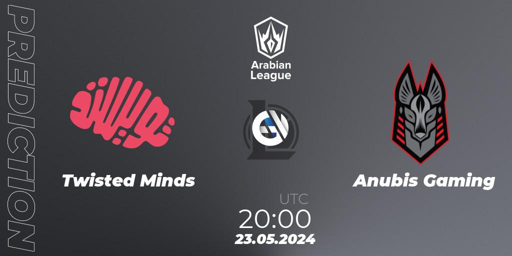 Twisted Minds - Anubis Gaming: Maç tahminleri. 23.05.2024 at 20:00, LoL, Arabian League Summer 2024