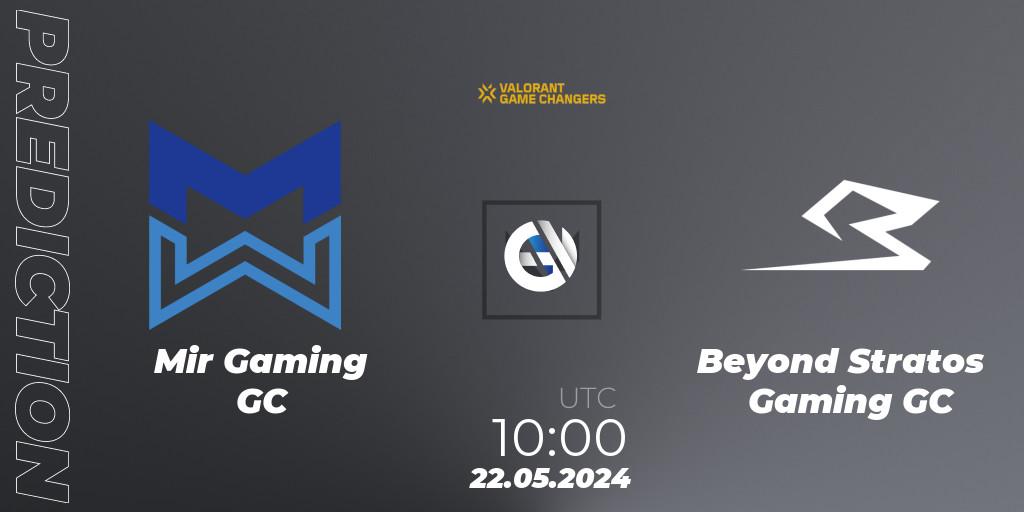Mir Gaming GC - Beyond Stratos Gaming GC: Maç tahminleri. 22.05.2024 at 10:00, VALORANT, VCT 2024: Game Changers Korea Stage 1