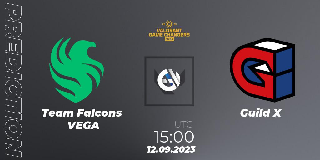 Team Falcons VEGA - Guild X: Maç tahminleri. 12.09.2023 at 15:00, VALORANT, VCT 2023: Game Changers EMEA Stage 3 - Group Stage