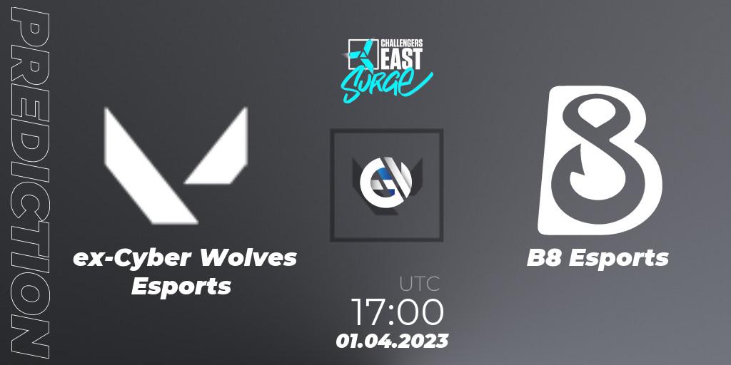 ex-Cyber Wolves Esports - B8 Esports: Maç tahminleri. 01.04.23, VALORANT, VALORANT Challengers 2023 East: Surge Split 2