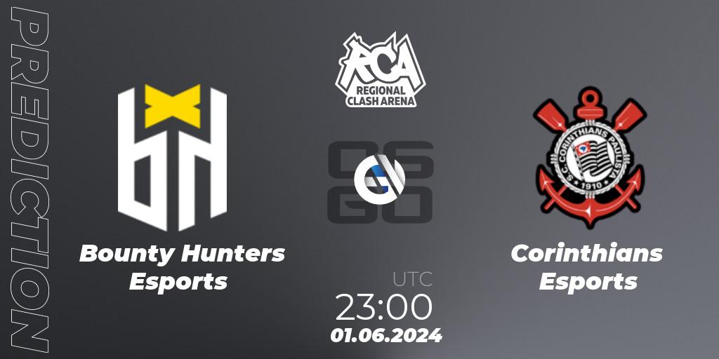 Bounty Hunters Esports - Corinthians Esports: Maç tahminleri. 01.06.2024 at 23:00, Counter-Strike (CS2), Regional Clash Arena South America: Closed Qualifier