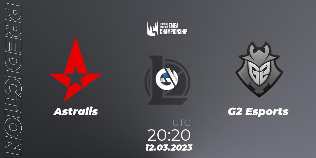 Astralis - G2 Esports: Maç tahminleri. 12.03.2023 at 21:00, LoL, LEC Spring 2023 - Regular Season