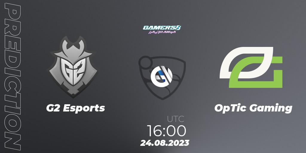 G2 Esports - OpTic Gaming: Maç tahminleri. 24.08.2023 at 16:15, Rocket League, Gamers8 2023