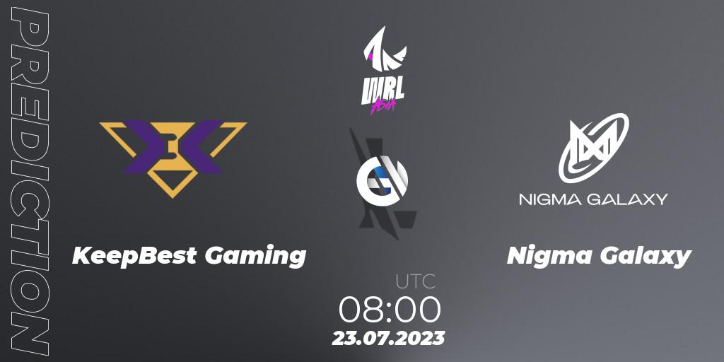 KeepBest Gaming - Nigma Galaxy: Maç tahminleri. 23.07.2023 at 08:00, Wild Rift, WRL Asia 2023 - Season 1 - Finals