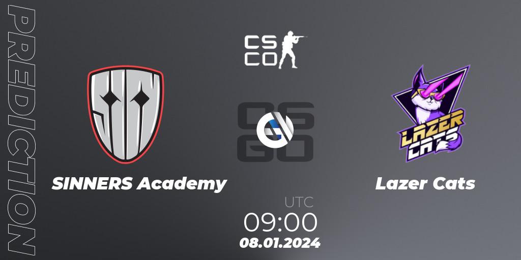 SINNERS Academy - Lazer Cats: Maç tahminleri. 08.01.2024 at 09:00, Counter-Strike (CS2), European Pro League Season 14: Division 2
