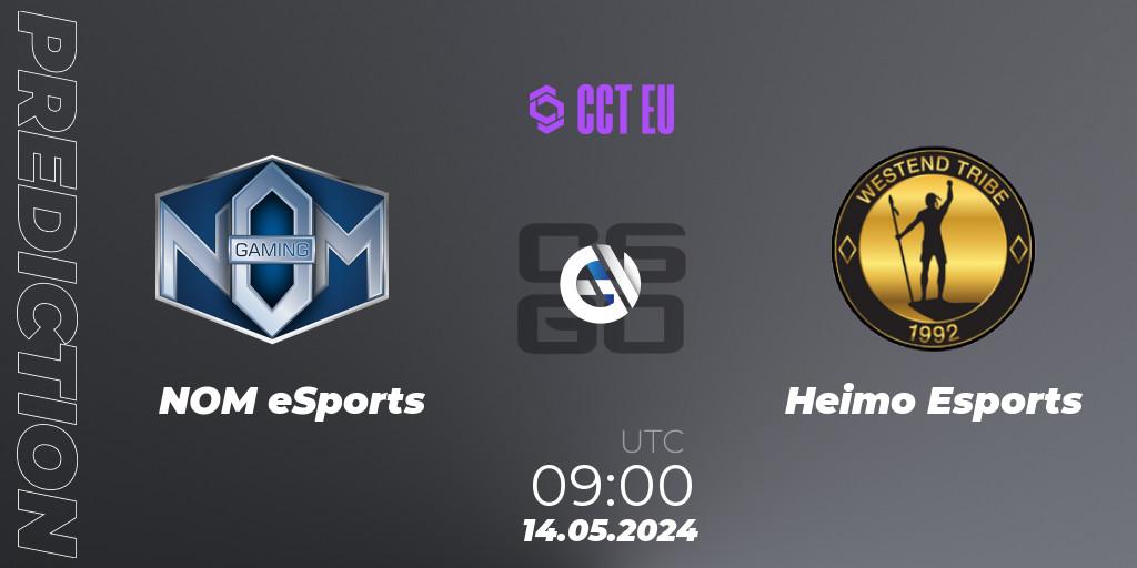 NOM eSports - Heimo Esports: Maç tahminleri. 14.05.2024 at 09:00, Counter-Strike (CS2), CCT Season 2 Europe Series 4 Closed Qualifier