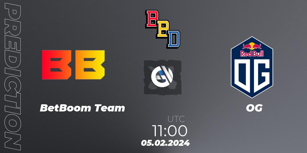 BetBoom Team - OG: Maç tahminleri. 05.02.24, Dota 2, BetBoom Dacha Dubai 2024