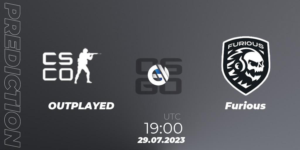 OUTPLAYED - Furious: Maç tahminleri. 29.07.2023 at 21:00, Counter-Strike (CS2), AGS CUP 2023: Open Qualififer #1