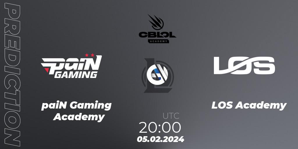 paiN Gaming Academy - LOS Academy: Maç tahminleri. 05.02.2024 at 20:00, LoL, CBLOL Academy Split 1 2024