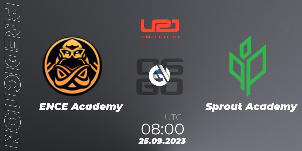 ENCE Academy - Sprout Academy: Maç tahminleri. 27.09.2023 at 11:00, Counter-Strike (CS2), United21 Season 6