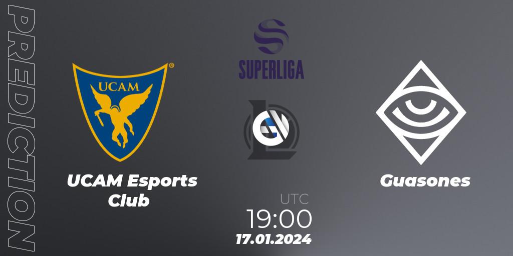 UCAM Esports Club - Guasones: Maç tahminleri. 17.01.2024 at 19:00, LoL, Superliga Spring 2024 - Group Stage