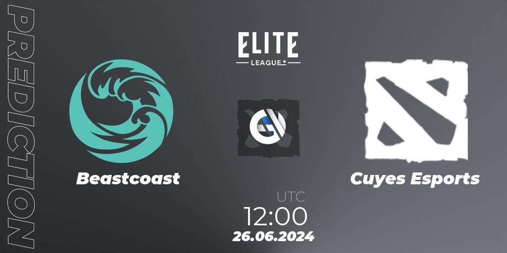Beastcoast - Cuyes Esports: Maç tahminleri. 26.06.2024 at 16:00, Dota 2, Elite League Season 2: South America Closed Qualifier