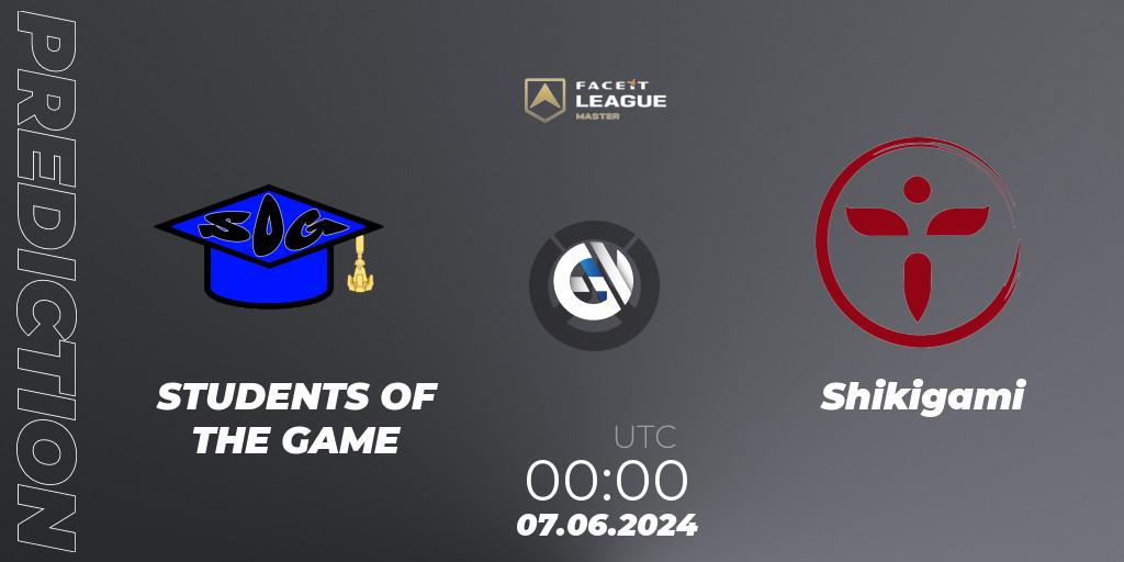STUDENTS OF THE GAME - Shikigami: Maç tahminleri. 07.06.2024 at 00:00, Overwatch, FACEIT League Season 1 - NA Master Road to EWC