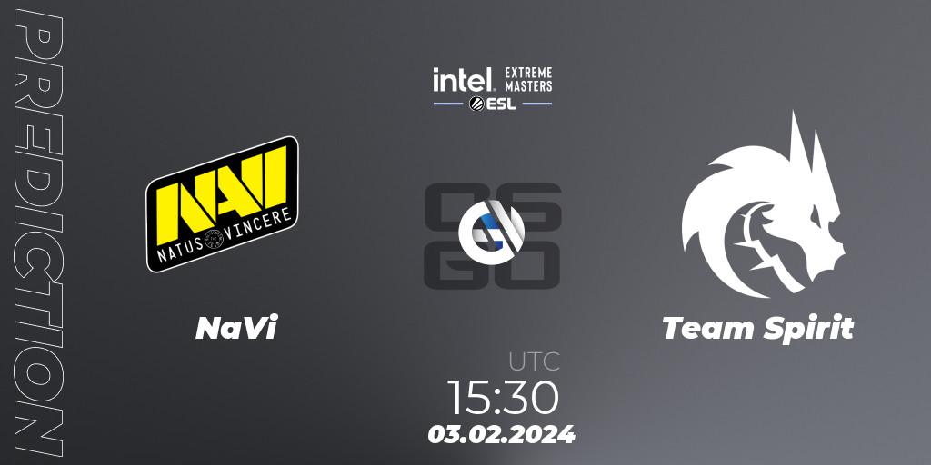 NaVi - Team Spirit: Maç tahminleri. 03.02.24, CS2 (CS:GO), IEM Katowice 2024