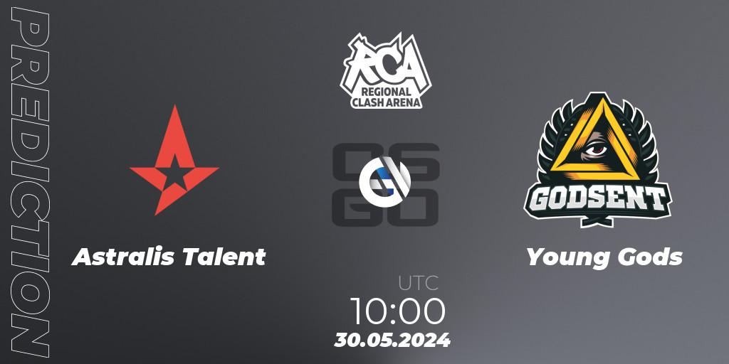 Astralis Talent - Young Gods: Maç tahminleri. 30.05.2024 at 10:00, Counter-Strike (CS2), Regional Clash Arena Europe: Closed Qualifier