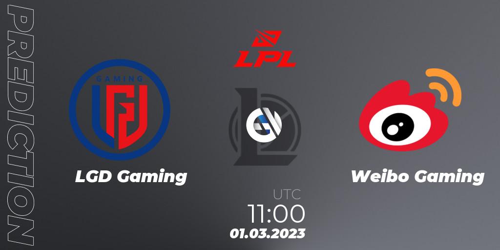 LGD Gaming - Weibo Gaming: Maç tahminleri. 01.03.2023 at 12:00, LoL, LPL Spring 2023 - Group Stage