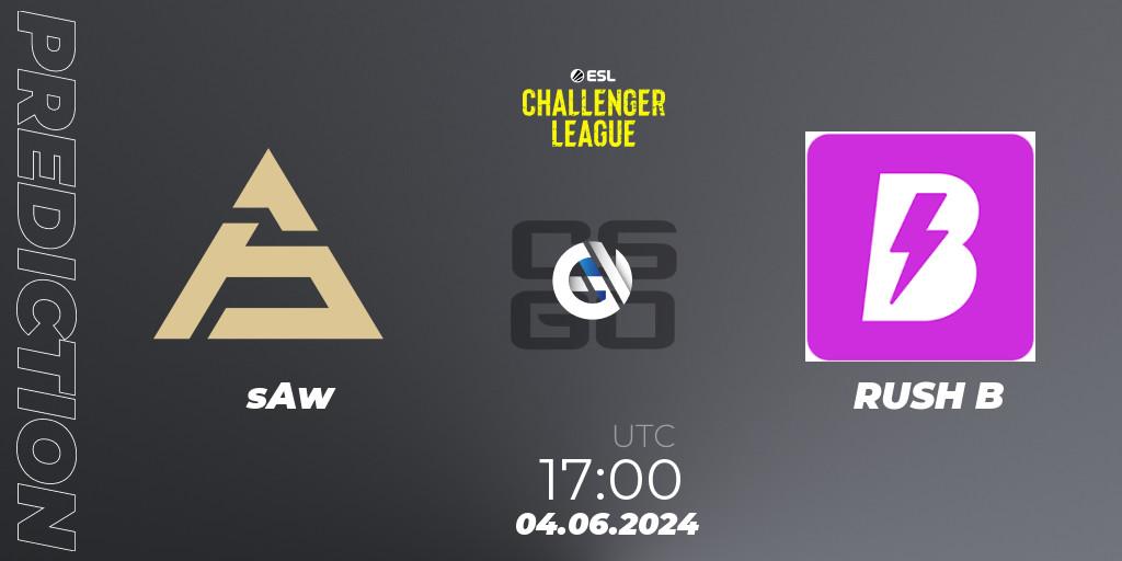 sAw - RUSH B: Maç tahminleri. 04.06.2024 at 17:00, Counter-Strike (CS2), ESL Challenger League Season 47: Europe