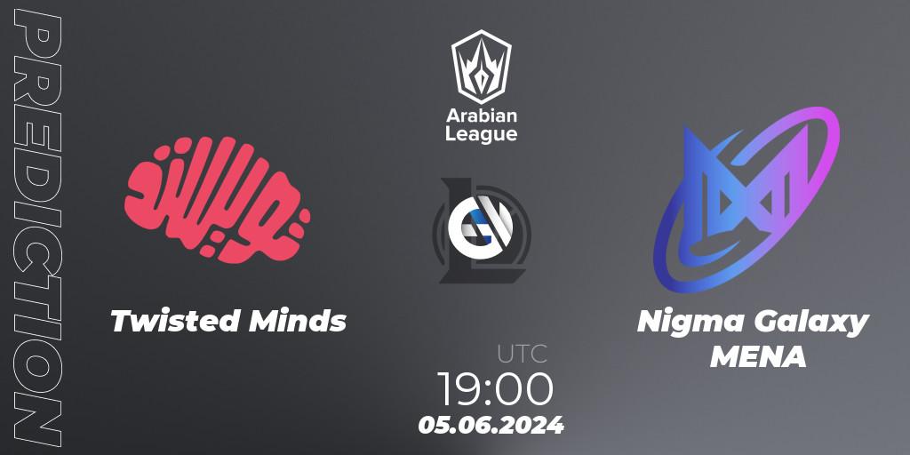 Twisted Minds - Nigma Galaxy MENA: Maç tahminleri. 05.06.2024 at 19:00, LoL, Arabian League Summer 2024
