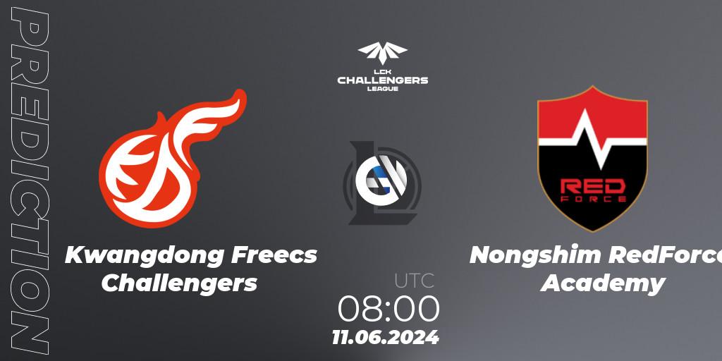 Kwangdong Freecs Challengers - Nongshim RedForce Academy: Maç tahminleri. 11.06.2024 at 08:00, LoL, LCK Challengers League 2024 Summer - Group Stage