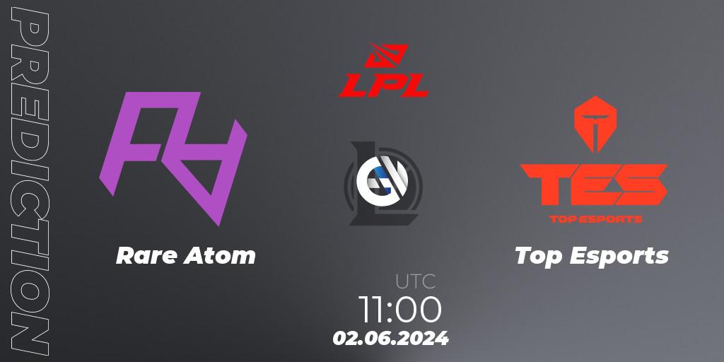 Rare Atom - Top Esports: Maç tahminleri. 02.06.2024 at 11:00, LoL, LPL 2024 Summer - Group Stage
