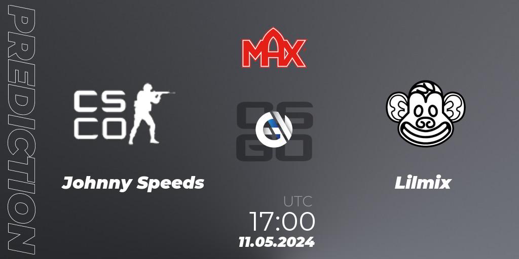 Johnny Speeds - Lilmix: Maç tahminleri. 11.05.2024 at 17:00, Counter-Strike (CS2), MAX Skills Tournament