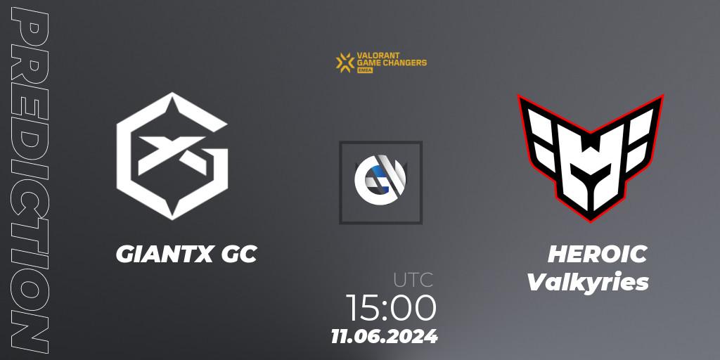 GIANTX GC - HEROIC Valkyries: Maç tahminleri. 11.06.2024 at 18:30, VALORANT, VCT 2024: Game Changers EMEA Stage 2