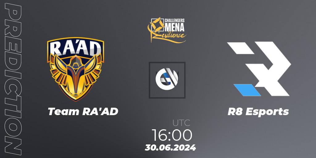 Team RA'AD - R8 Esports: Maç tahminleri. 30.06.2024 at 16:00, VALORANT, VALORANT Challengers 2024 MENA: Resilience Split 2 - Levant and North Africa