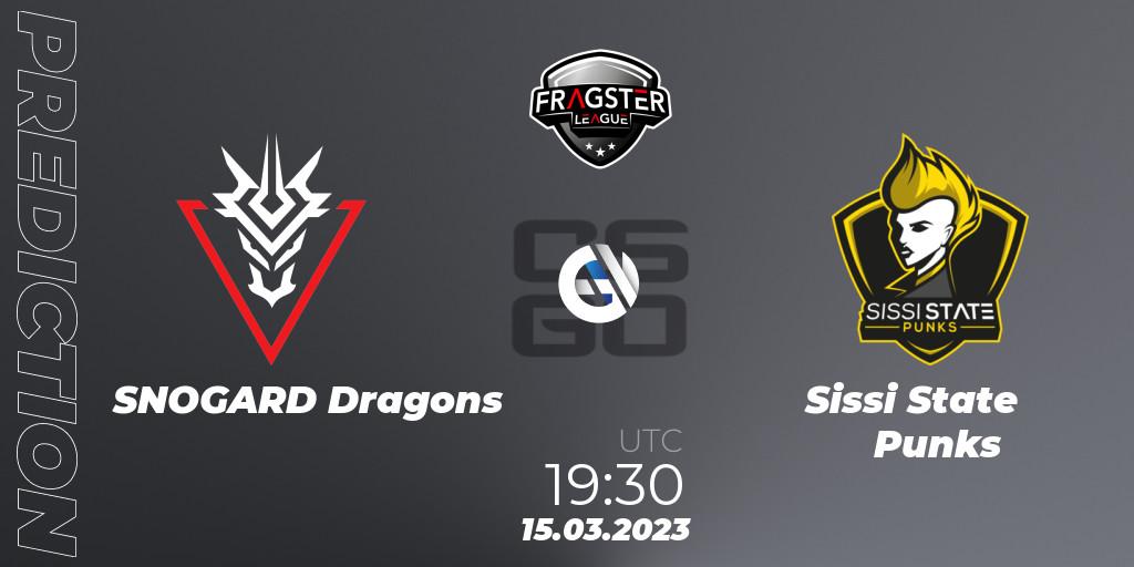 SNOGARD Dragons - Sissi State Punks: Maç tahminleri. 15.03.2023 at 19:30, Counter-Strike (CS2), Fragster League Season 4