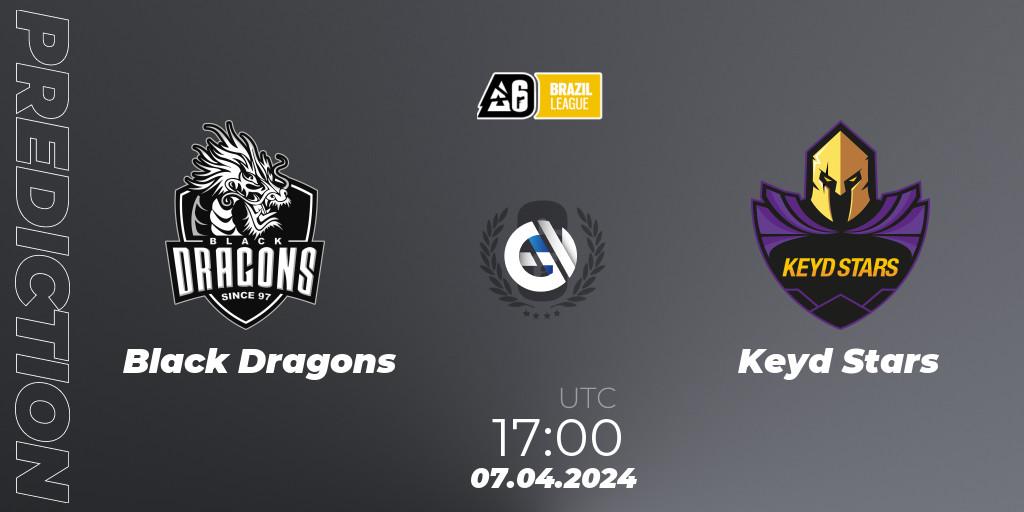 Black Dragons - Keyd Stars: Maç tahminleri. 07.04.24, Rainbow Six, Brazil League 2024 - Stage 1