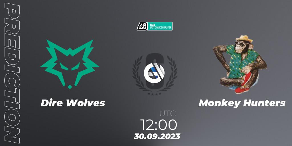 Dire Wolves - Monkey Hunters: Maç tahminleri. 30.09.23, Rainbow Six, Asia League 2023 - Stage 2 - Last Chance Qualifiers
