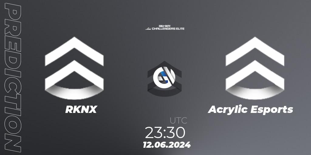 RKNX - Acrylic Esports: Maç tahminleri. 12.06.2024 at 22:30, Call of Duty, Call of Duty Challengers 2024 - Elite 3: NA