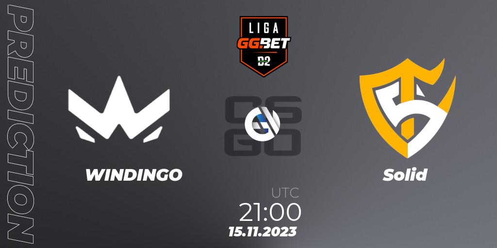 WINDINGO - Solid: Maç tahminleri. 21.11.2023 at 21:00, Counter-Strike (CS2), Dust2 Brasil Liga Season 2