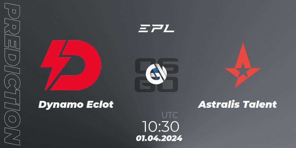 Dynamo Eclot - Astralis Talent: Maç tahminleri. 01.04.2024 at 11:00, Counter-Strike (CS2), European Pro League Season 16: Division 2