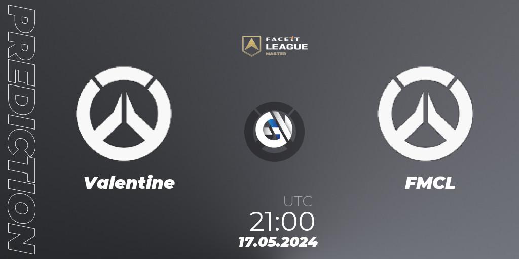 Valentine - FMCL: Maç tahminleri. 17.05.2024 at 21:00, Overwatch, FACEIT League Season 1 - NA Master Road to EWC