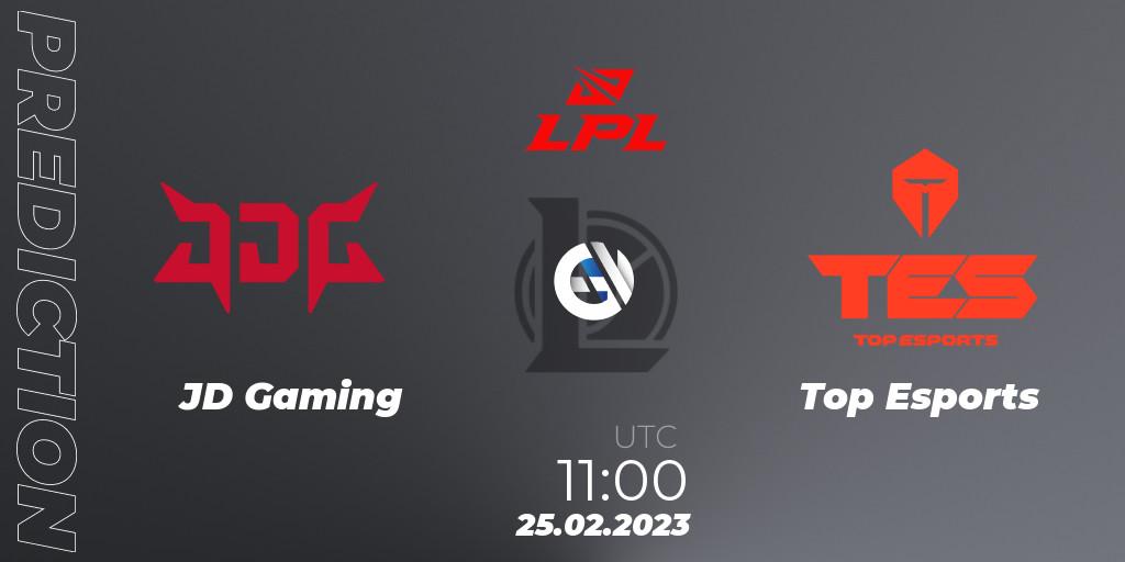JD Gaming - Top Esports: Maç tahminleri. 25.02.23, LoL, LPL Spring 2023 - Group Stage
