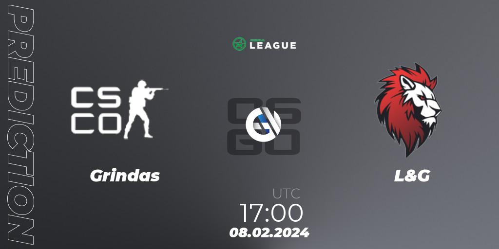 Grindas - L&G: Maç tahminleri. 08.02.24, CS2 (CS:GO), ESEA Season 48: Advanced Division - Europe